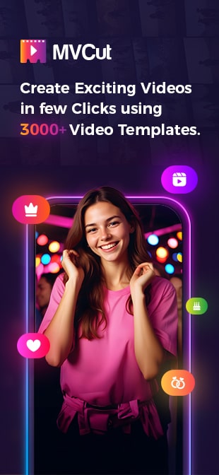 mvcut trendy video maker app